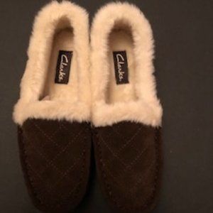 These Clark's slippers are so warm!